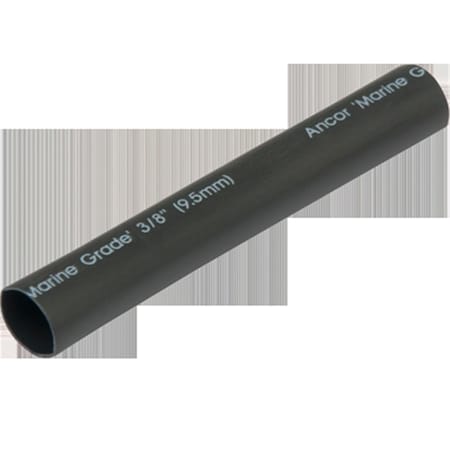 Safety First Adhesive Lined Heat Shrink Tube, 3:1 I.D. Shrink Ratio, 3/8 in I.D. Before Shrinking, Black, 48 in SA3744941